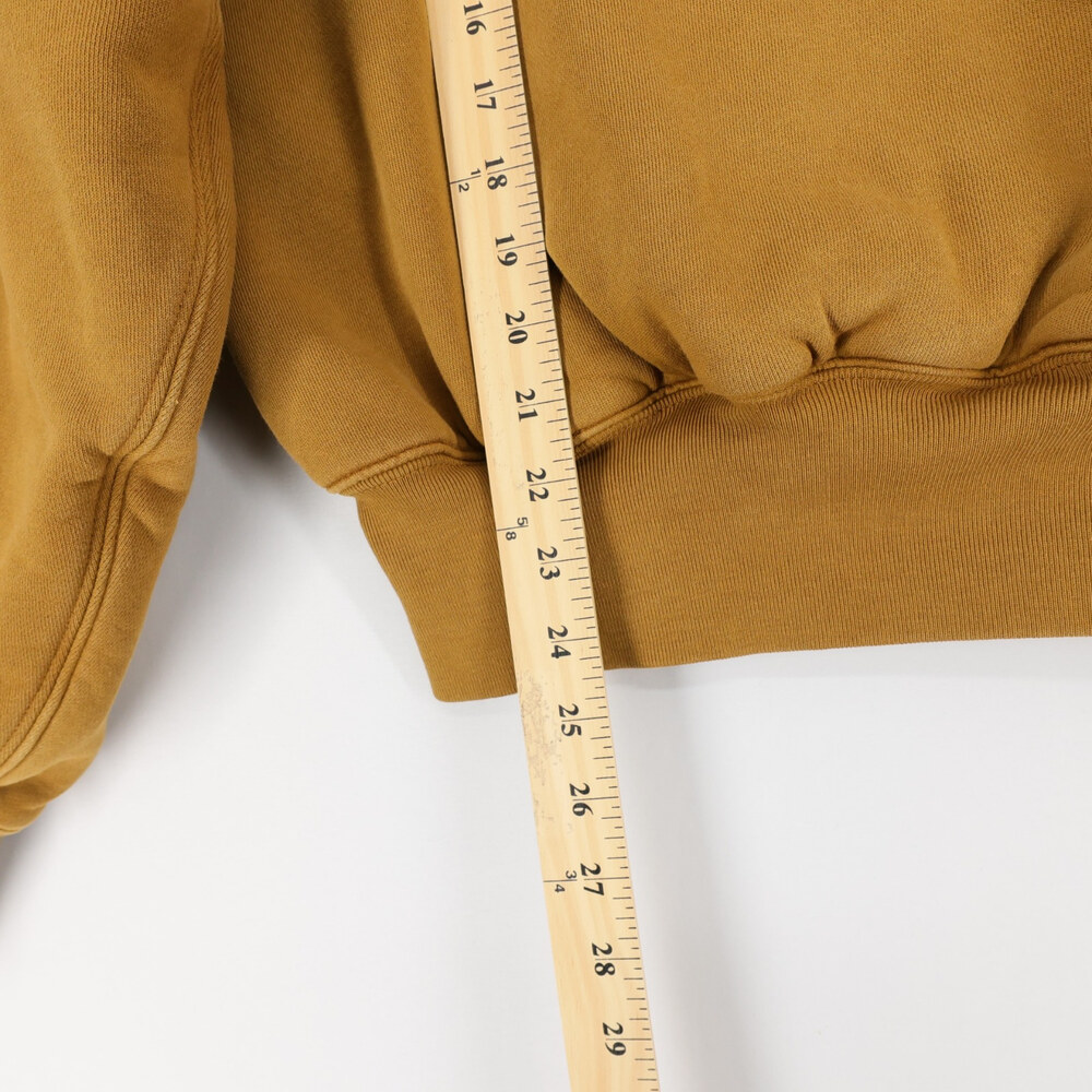 Yeezy Gap Perfect Hoodie Mens M Brown Double Layer Heavyweight Boxy Cropped - Picture 6 of 10